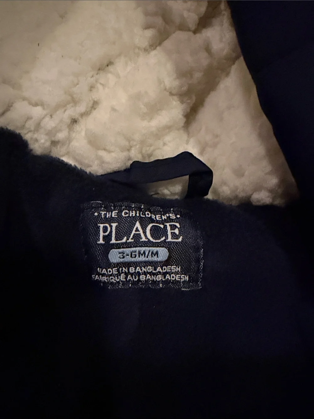 The Children's Place Navy Puffer Footed One-Piece with Hood